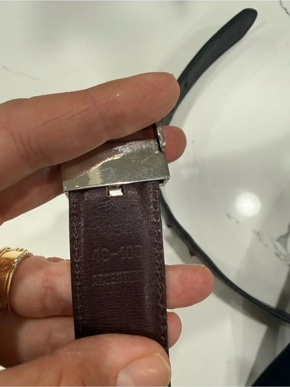 Gucci Brown/Black Reversible Leather Belt Men’s Size 40